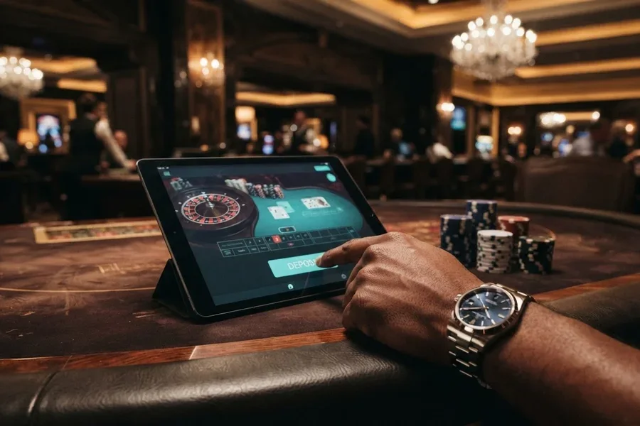 online casino med poker